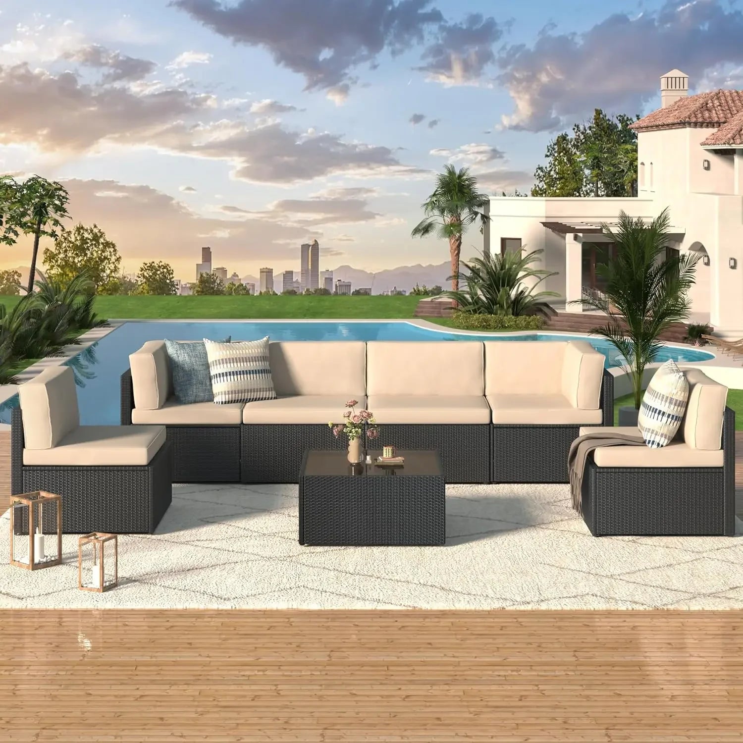 Elegant Outdoor Patio Furniture Set for Relaxing Gatherings - Ky Ky Kiwi