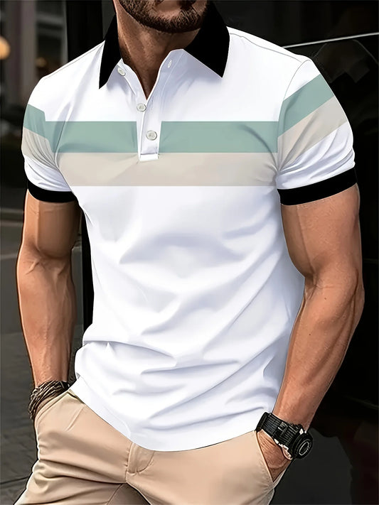 Men's Casual Breathable Short-Sleeved Polo Shirt for Summer - Ky Ky Kiwi