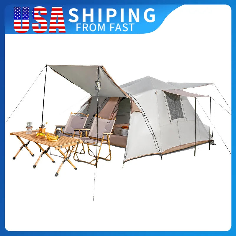 Double Layer Waterproof Family Camping Tent with Easy Setup - Ky Ky Kiwi