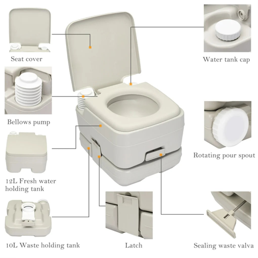 Portable Outdoor Camping Toilet for Travel and Adventure - Ky Ky Kiwi
