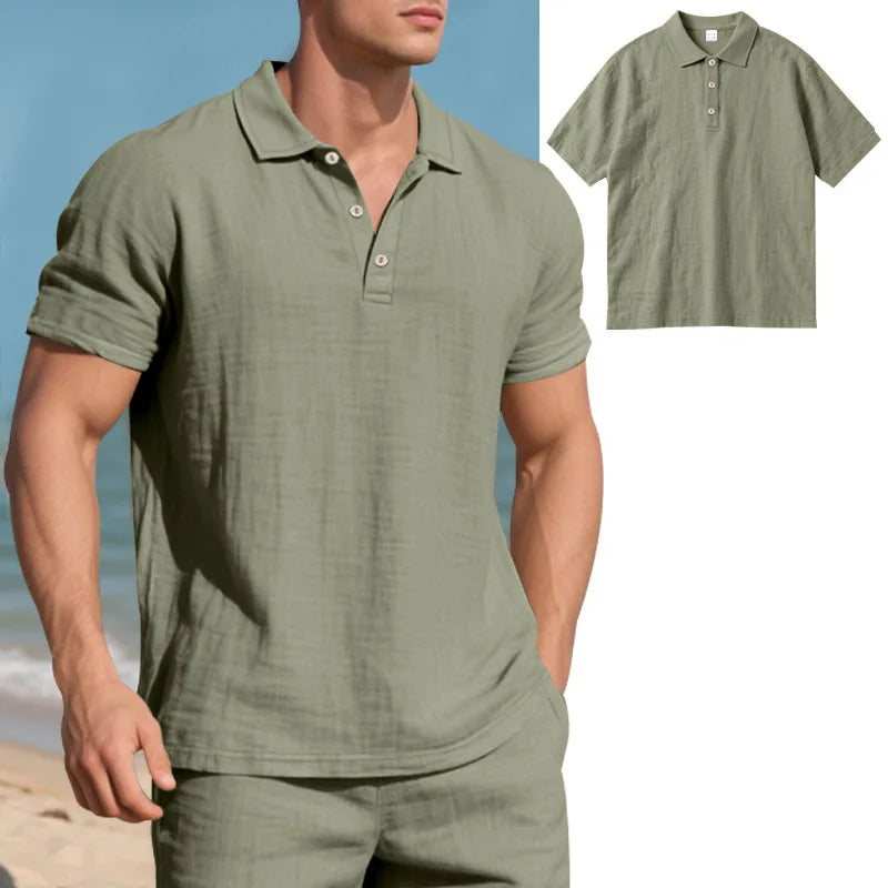 Men's Casual Linen Shirt for Stylish Summer Outfits - Ky Ky Kiwi