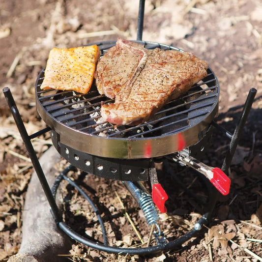 Outdoor Cooking Set - Dutch Oven Tools Set  Charcoal Holder & Cast Iron Grill Accessories Camping Grill Set  Outdoor Cooking