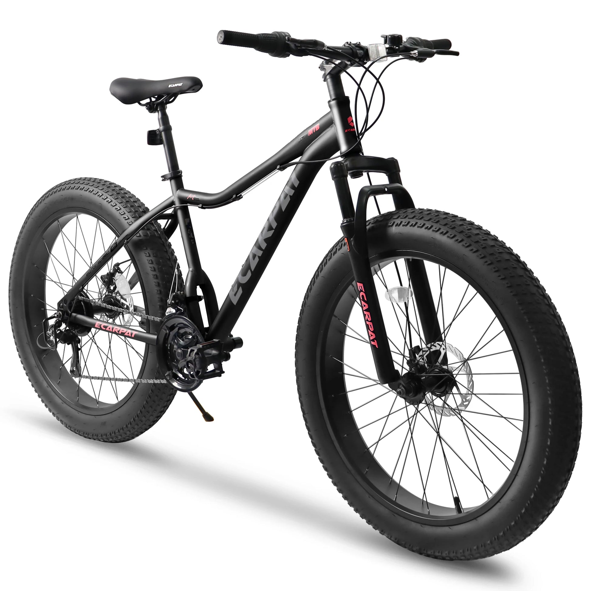 Ecarpat Adventure Mountain Bike with Fat Tires and Disc Brakes - Ky Ky Kiwi