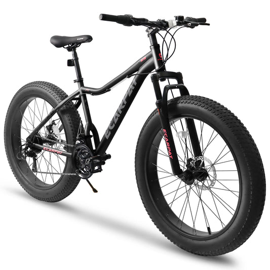 Ecarpat Adventure Mountain Bike with Fat Tires and Disc Brakes - Ky Ky Kiwi