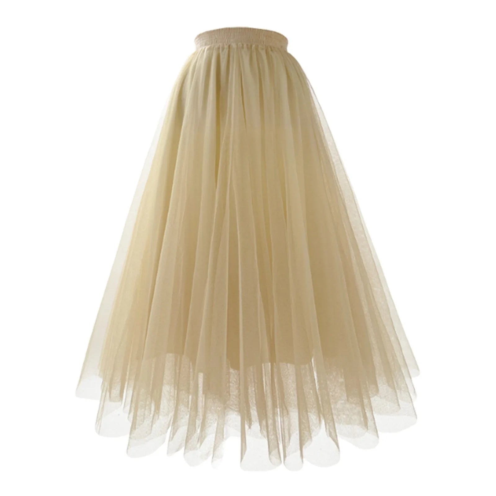 Elegant Pleated Tulle A-Line Tutu Skirt for Party Dance - Ky Ky Kiwi