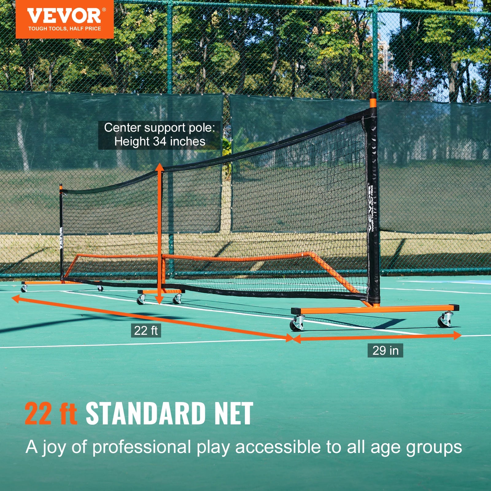 Portable Pickleball Net System for Indoor and Outdoor Fun - Ky Ky Kiwi
