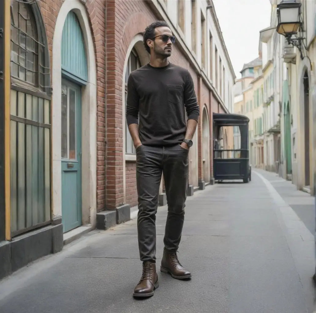 Men's Casual Ankle Boots for Comfortable Everyday Wear - Ky Ky Kiwi