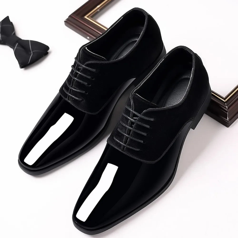 Men's High Gloss Oxford Dress Shoes for Business and Casual - Ky Ky Kiwi