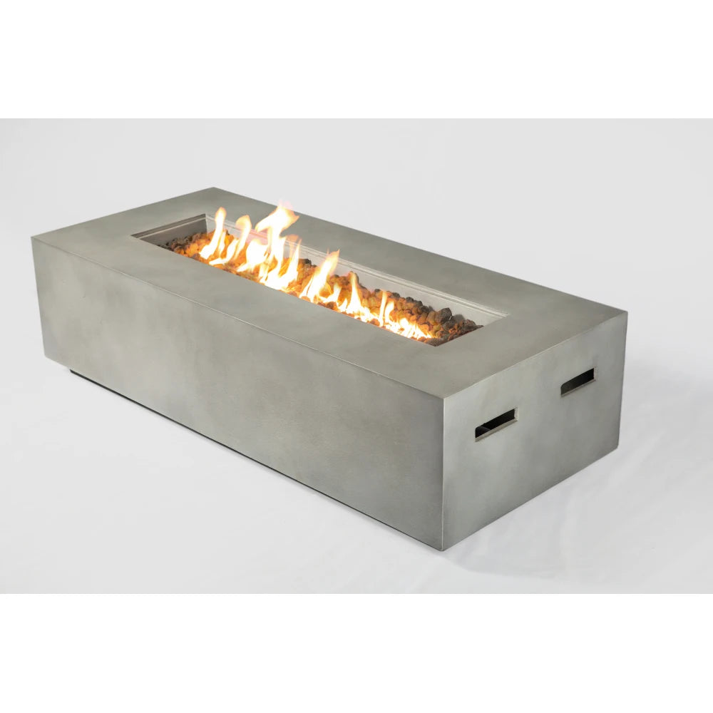 Modern Concrete Propane Fire Pit Table for Outdoor Gatherings - Ky Ky Kiwi