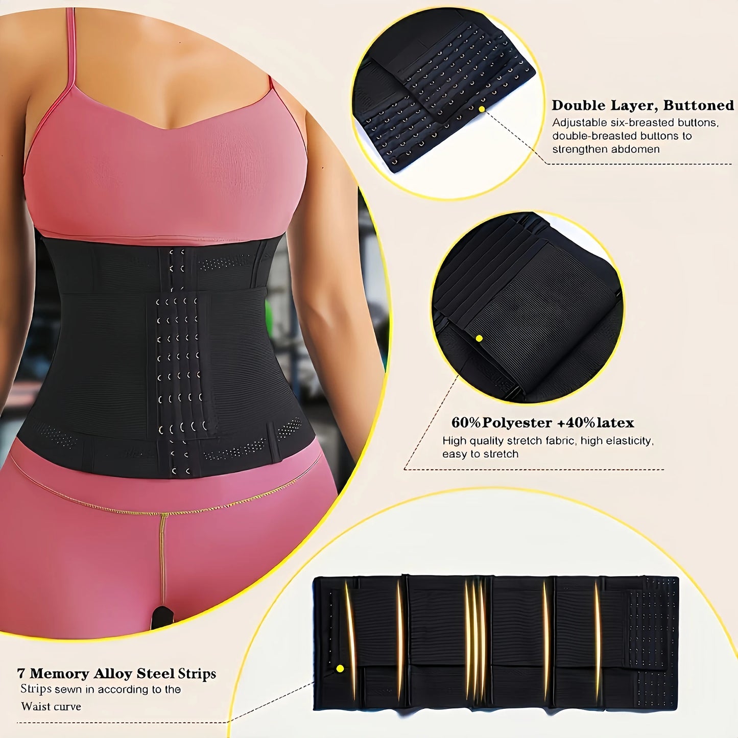 Waist Trainer Underbust Corset for Hourglass Body Shaping - Ky Ky Kiwi