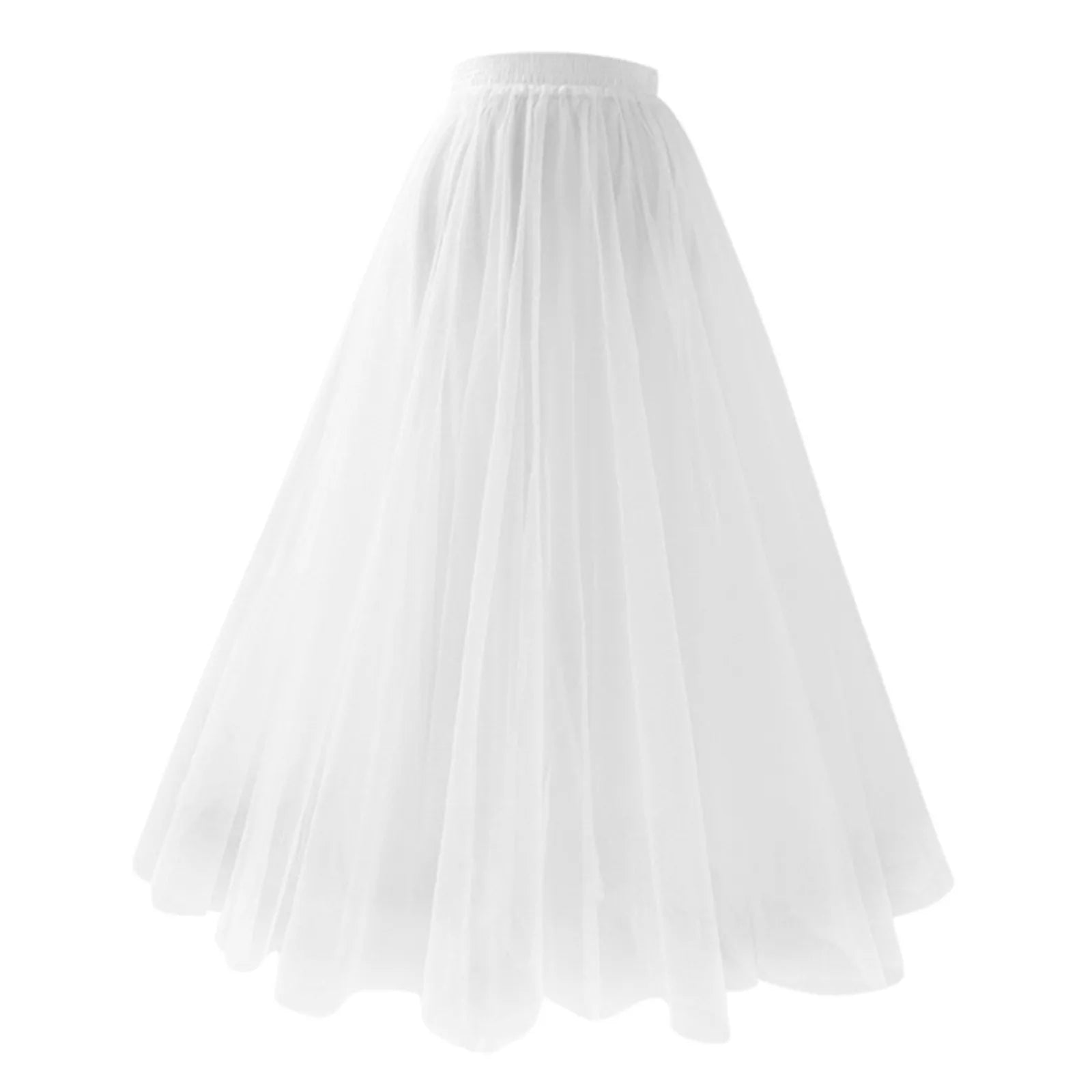 Elegant Pleated Tulle A-Line Tutu Skirt for Party Dance - Ky Ky Kiwi