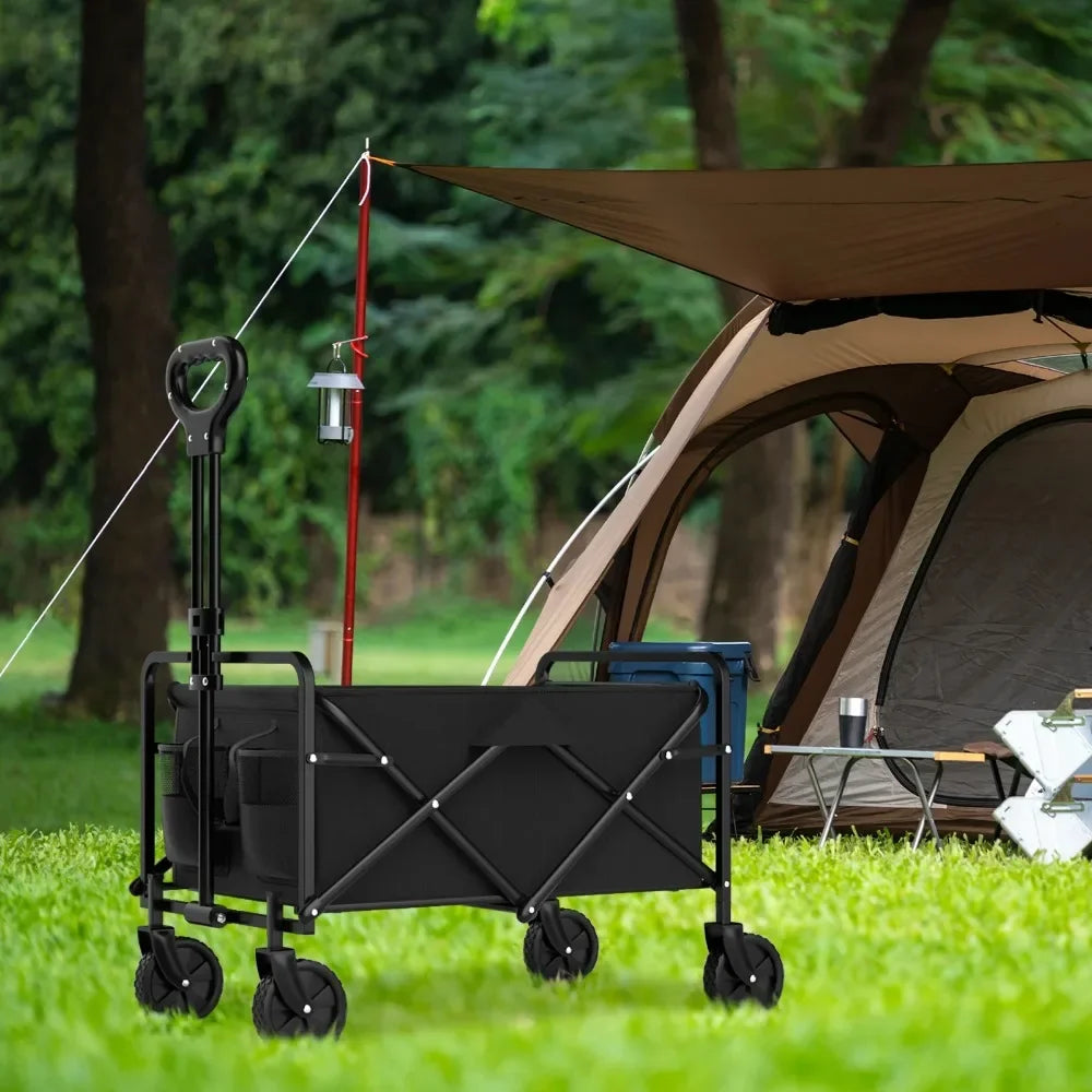 Outdoor Camping Handcart with Foldable Wheels for Easy Transport - Ky Ky Kiwi