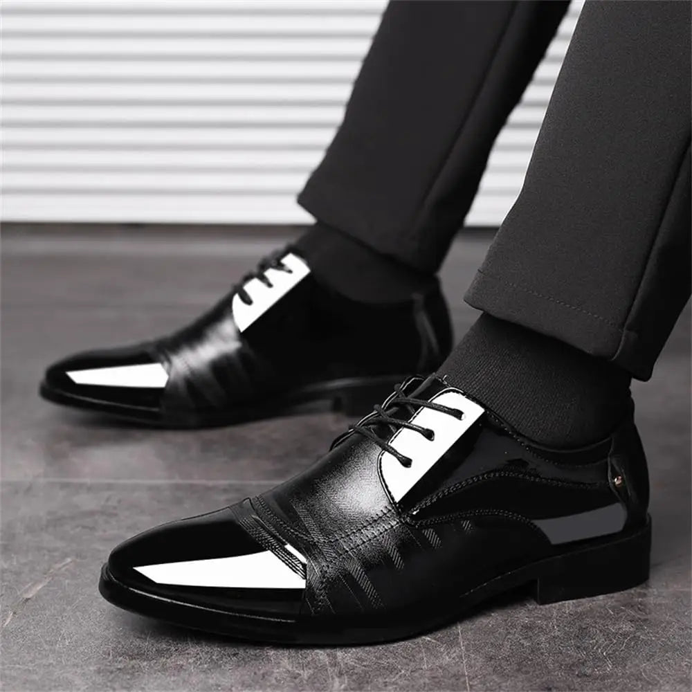 Men's Classic Patent Leather Dress Shoes for Business and Formal Wear - Ky Ky Kiwi