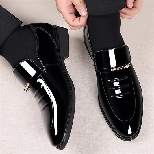 Men's Formal Slip-On Loafers Comfortable Oxford Dress Shoes - Ky Ky Kiwi
