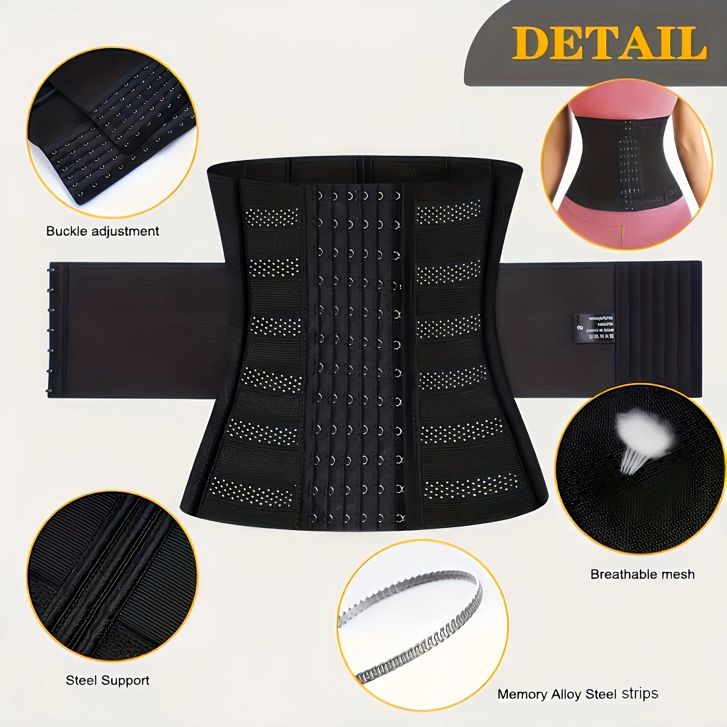 Waist Trainer Underbust Corset for Hourglass Body Shaping - Ky Ky Kiwi