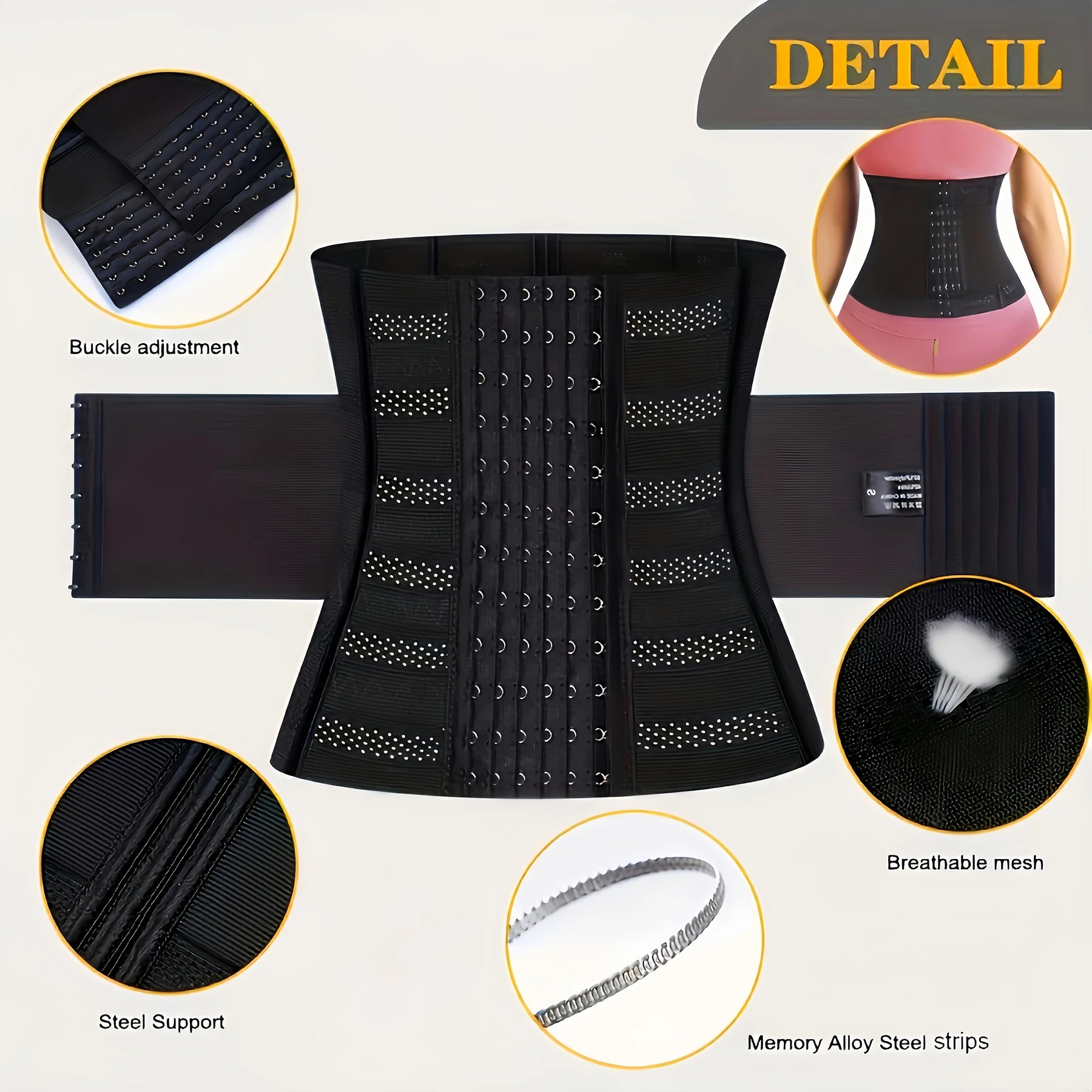 Waist Trainer Underbust Corset for Hourglass Body Shaping - Ky Ky Kiwi