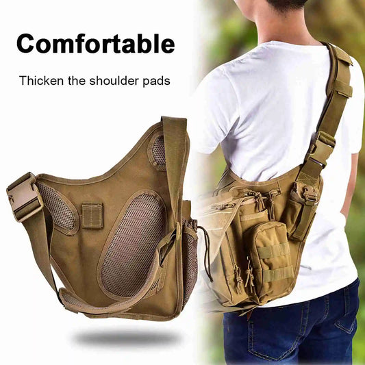Men's Military Chest Bag for Travel and Outdoor Adventures - Ky Ky Kiwi