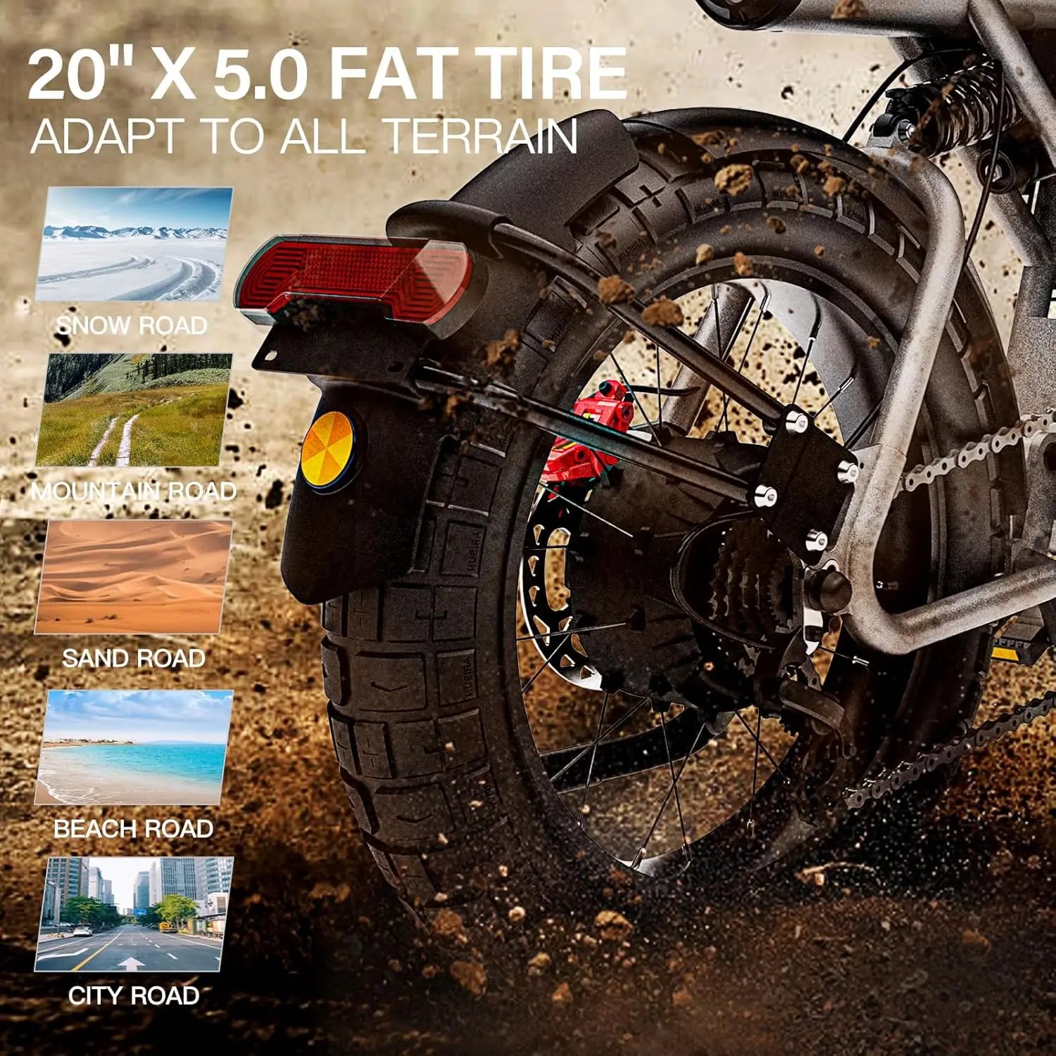 Coswheel Powerful Electric Bike Fat Tire Off-Road Ebike - Ky Ky Kiwi