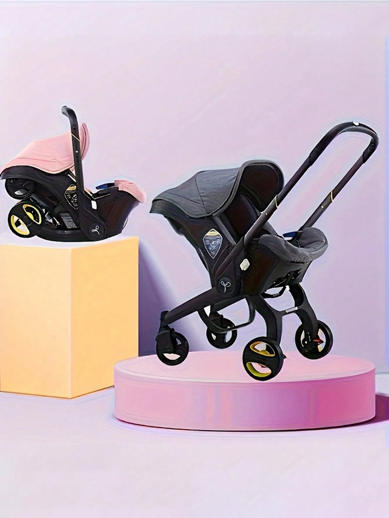 4-in-1 Baby Stroller Travel System With Compact Car Seat - Ky Ky Kiwi
