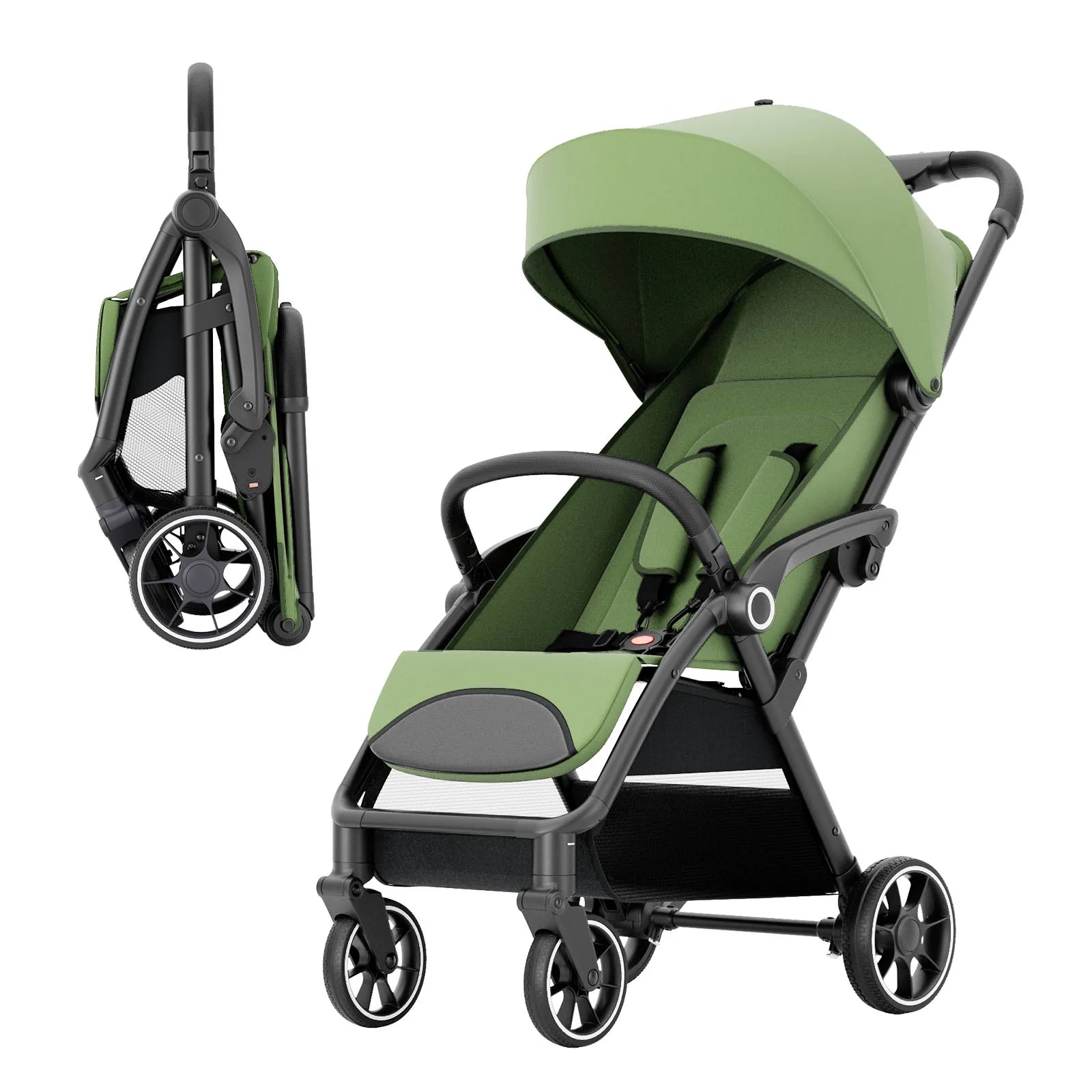 Luxury Foldable Portable Stroller for Newborns and Toddlers - Ky Ky Kiwi