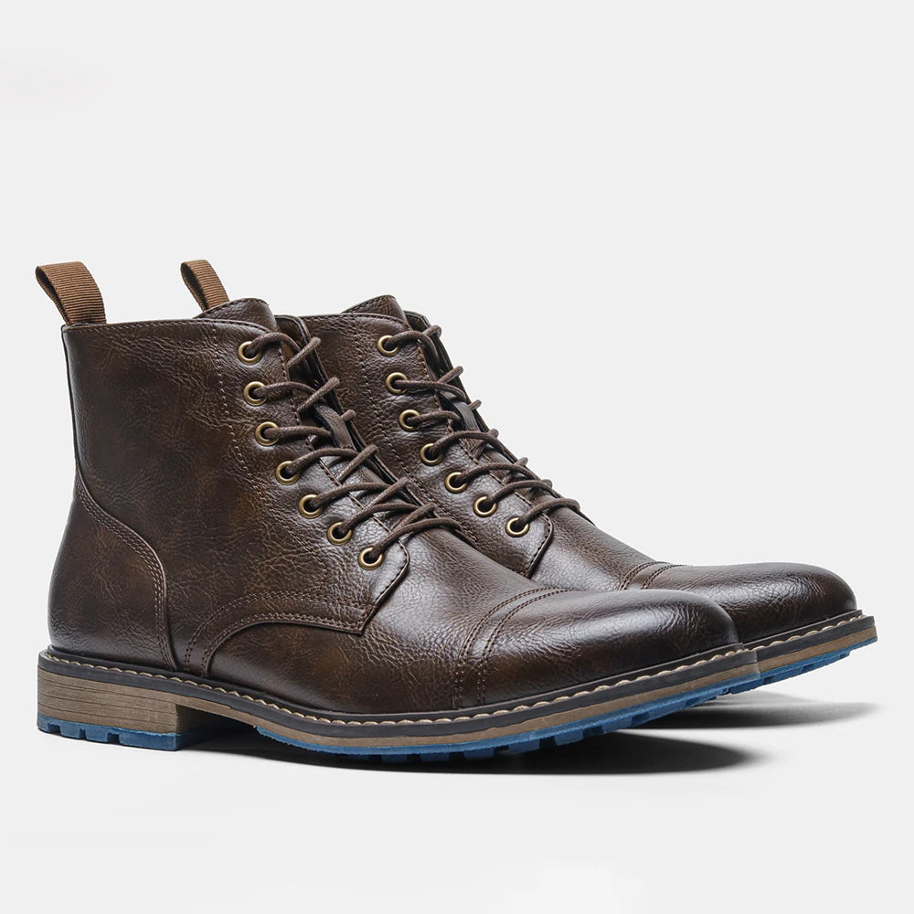 Classical Brogue Chelsea Boots for Stylish Men - Ky Ky Kiwi