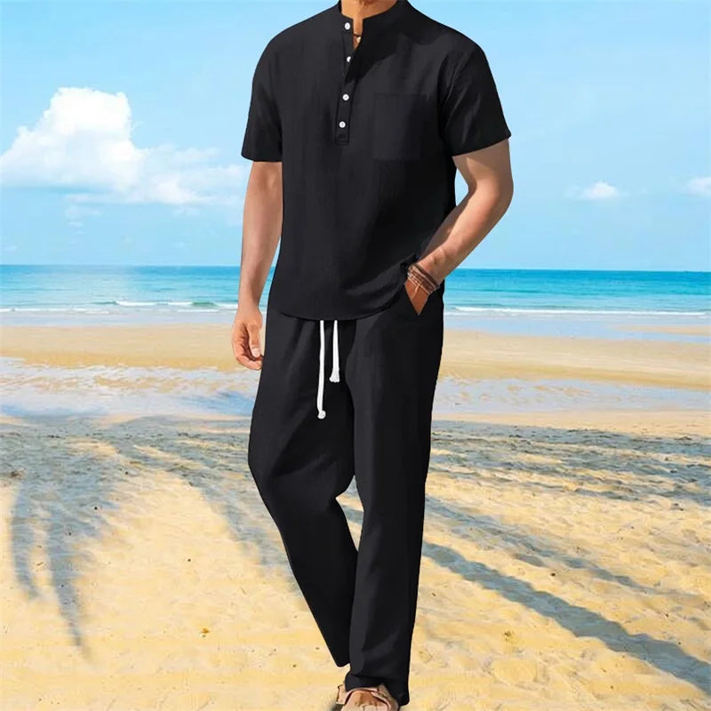 Men's Casual Two Piece Outfit for Stylish Spring and Summer - Ky Ky Kiwi