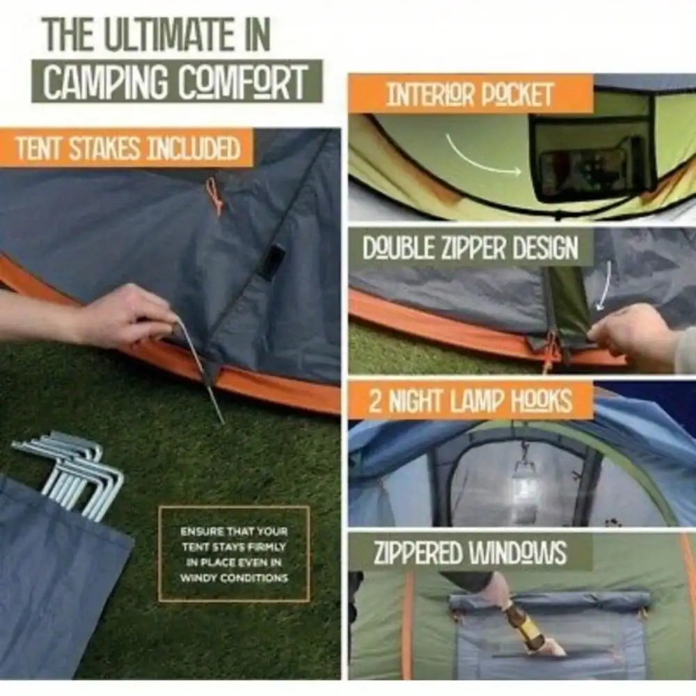 Easy Pop Up Camping Tent for Family Adventures - Ky Ky Kiwi