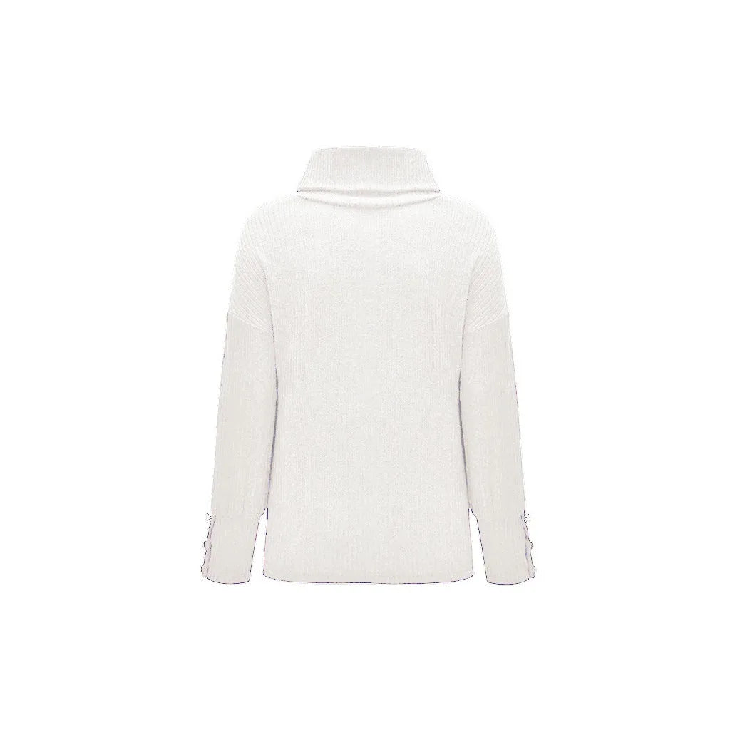 Ladies Turtleneck Pullover Casual Knitted Sweater for Autumn - Ky Ky Kiwi