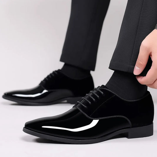 Men's High Gloss Oxford Dress Shoes for Business and Casual - Ky Ky Kiwi