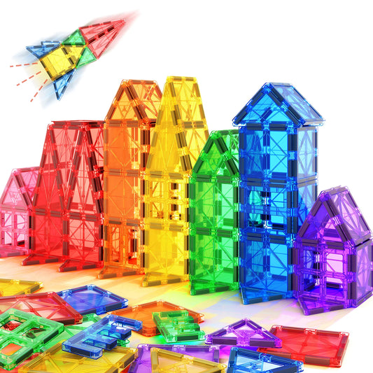 Kids Toys Magnetic Tiles Starter Set Classroom Must Haves, Magnetic Blocks for Toddlers Magnet Building Toys