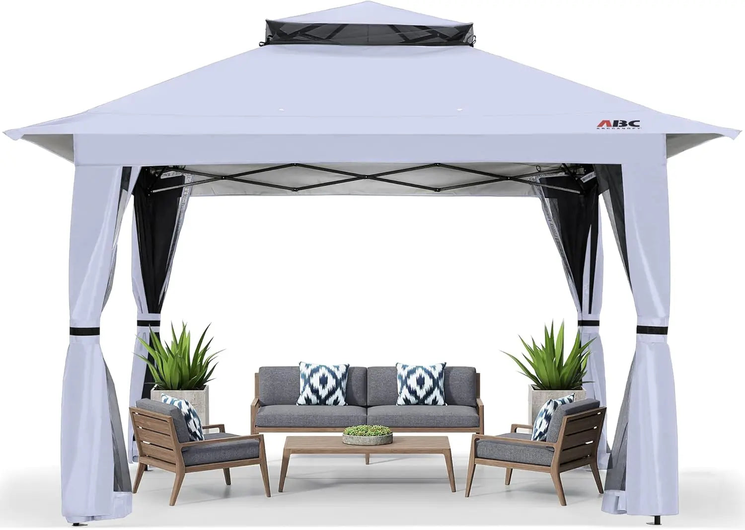 Instant Outdoor Gazebo Canopy Tent with Mosquito Netting - Ky Ky Kiwi