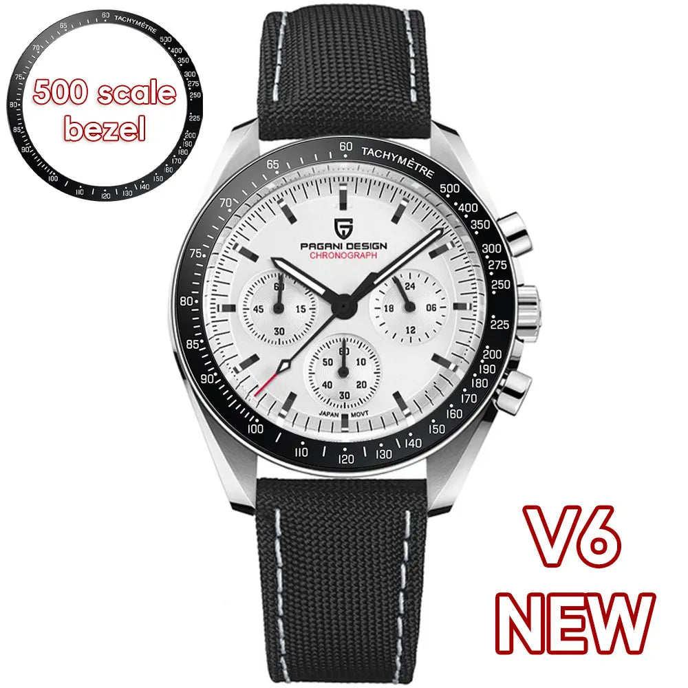 PAGANI DESIGN 2024 New Men's Watches Top Luxury Quartz Watch For Men Auto Date Speed Chronograph AR Sapphire Mirror Wrist watch