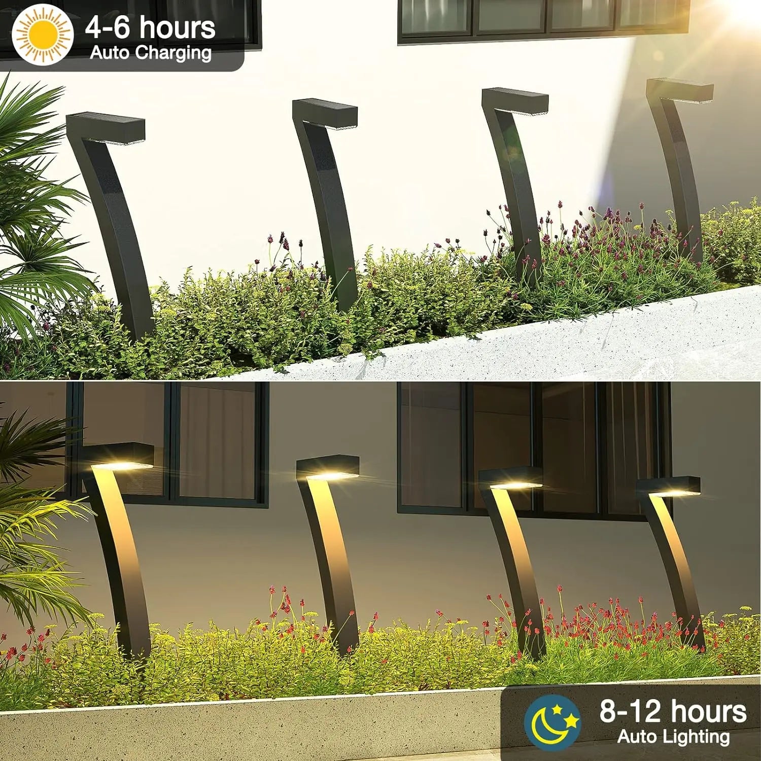 Solar Powered Outdoor Pathway Lights for Garden and Walkway - Ky Ky Kiwi