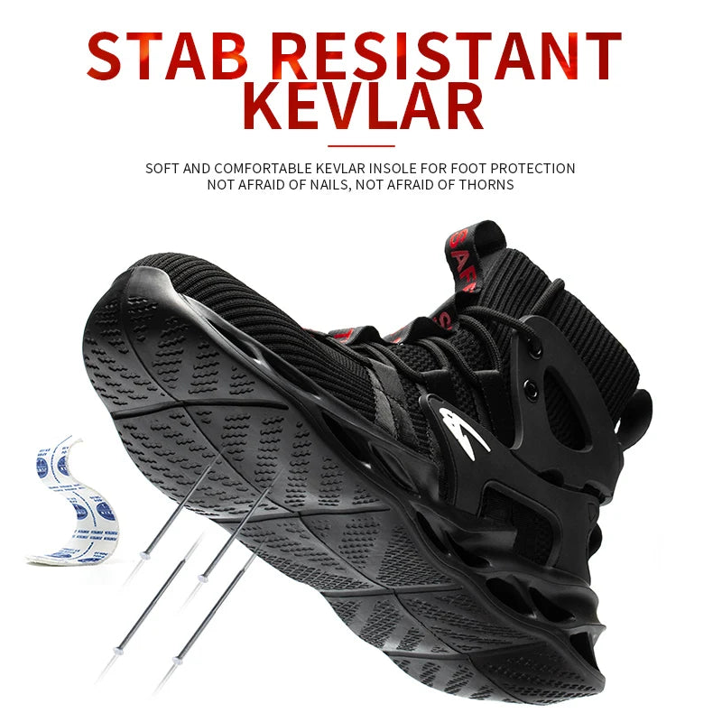 Fashionable Breathable Anti-Smash Safety Shoes for Men - Ky Ky Kiwi