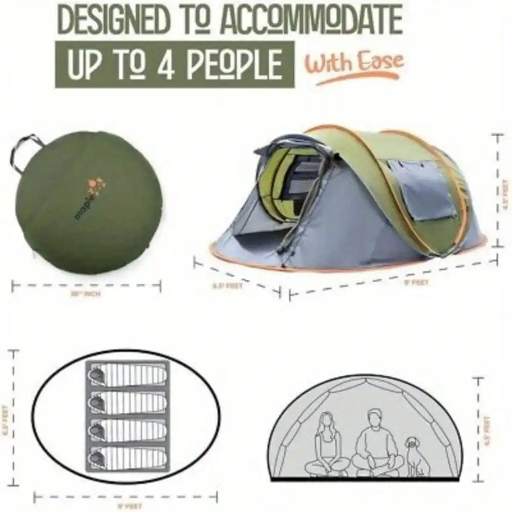 Easy Pop Up Camping Tent for Family Adventures - Ky Ky Kiwi