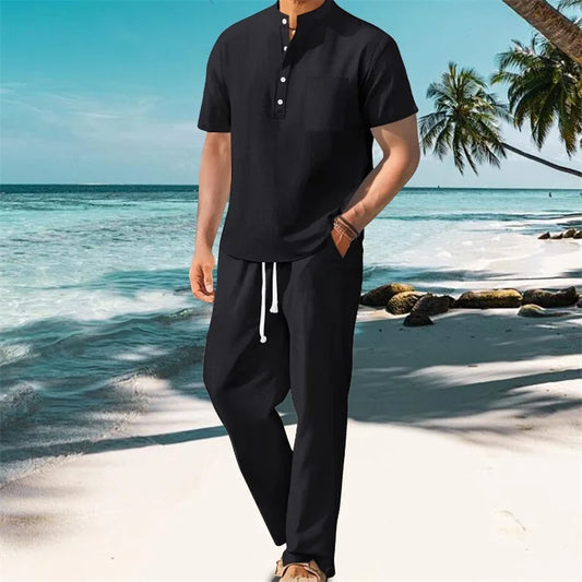 Men's Casual Two Piece Outfit for Stylish Spring and Summer - Ky Ky Kiwi