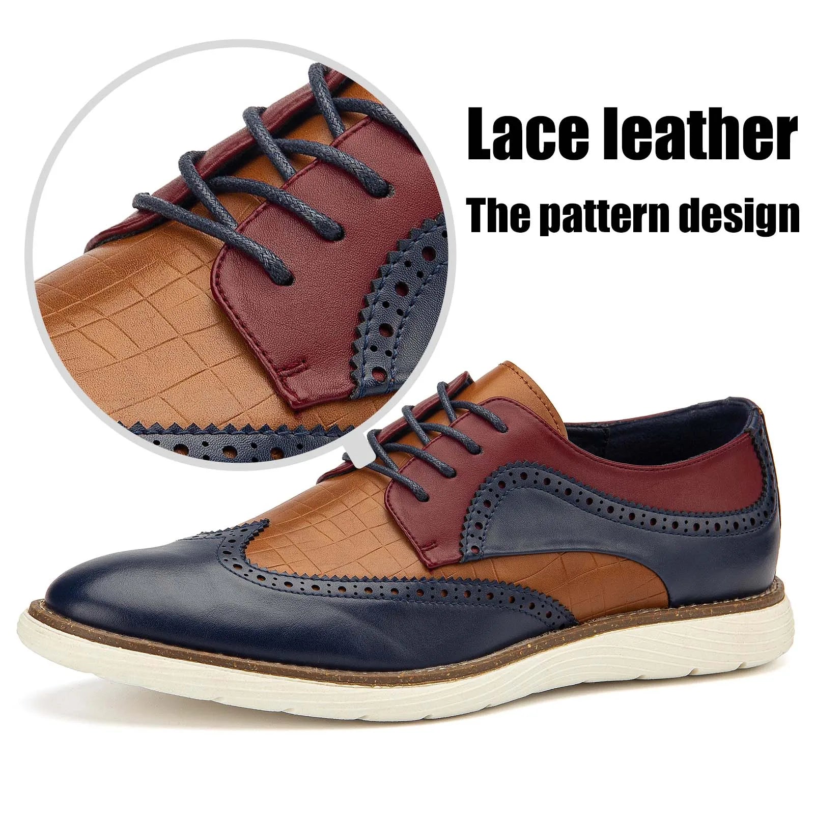 Men's Lace-Up Oxford Dress Shoes for Casual Fashion - Ky Ky Kiwi