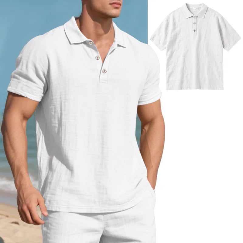 Men's Casual Linen Shirt for Stylish Summer Outfits - Ky Ky Kiwi