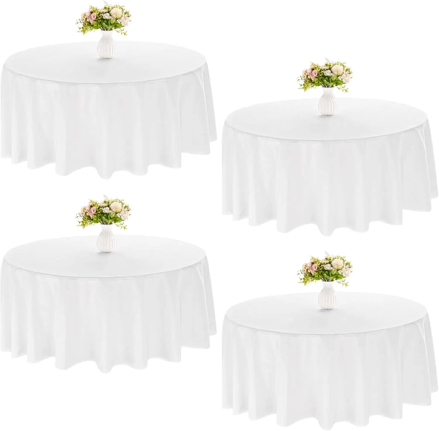 Round Polyester Tablecloths for Elegant Dining Experiences - Ky Ky Kiwi