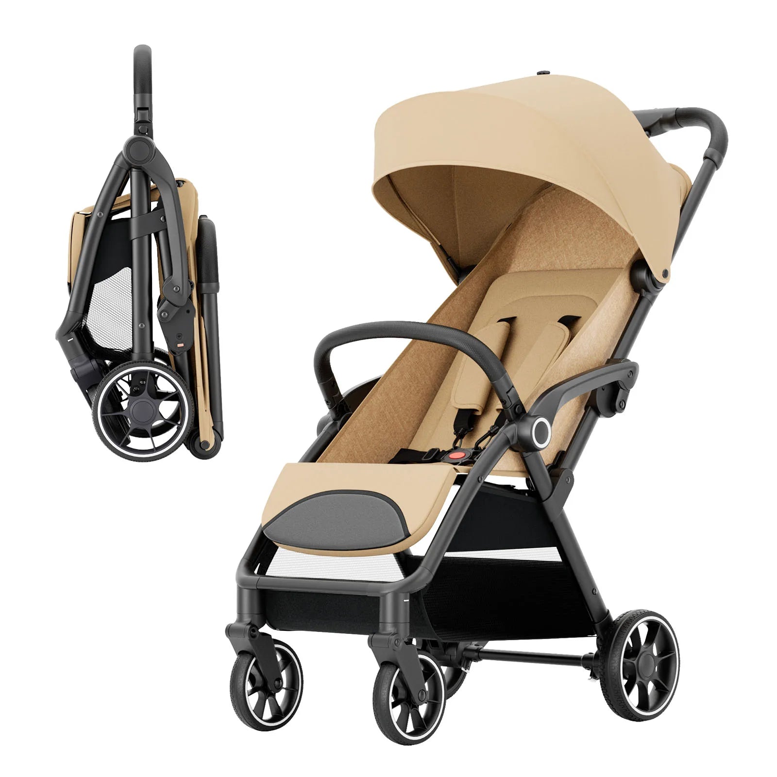 Luxury Foldable Portable Stroller for Newborns and Toddlers - Ky Ky Kiwi