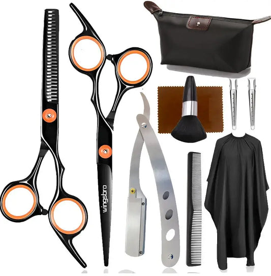 Professional Barber Scissors 6.0 inch  Hairdressing Scissors Hair Cutting Thinning Shears Set