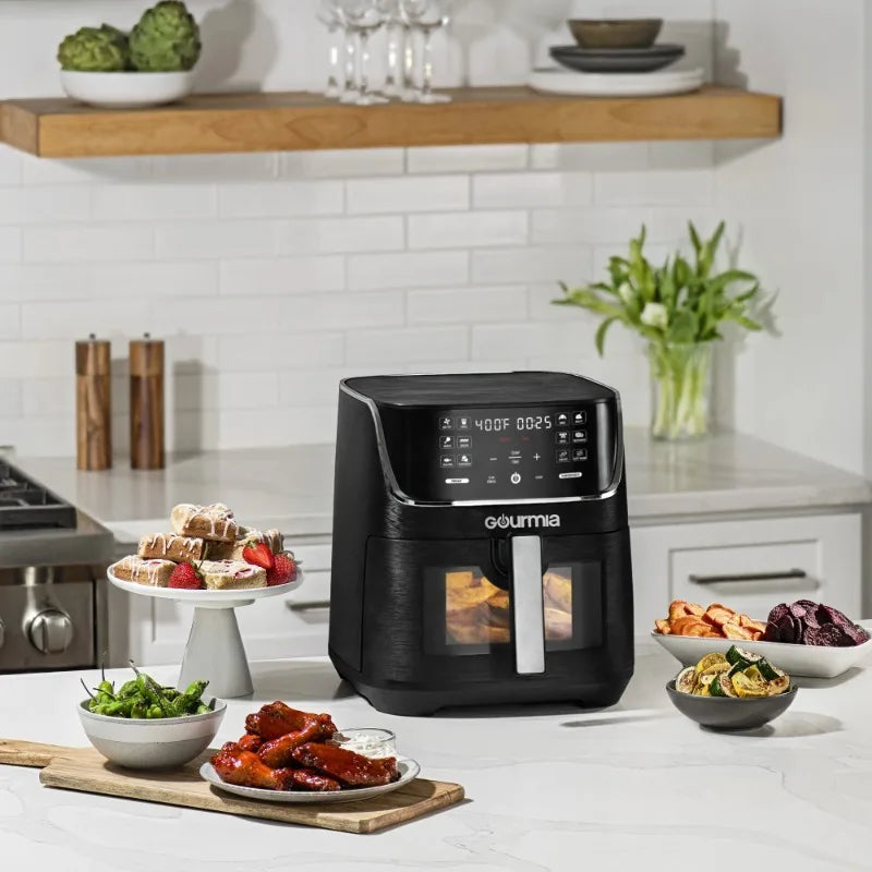 Gourmia Digital Window 8 qt Air Fryer, Black - Nonstick, Digital Display