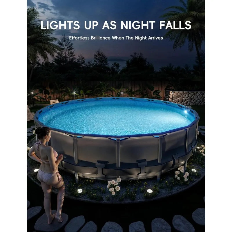 Solar LED Pool Lights for Above Ground Metal Frame Pools - Ky Ky Kiwi