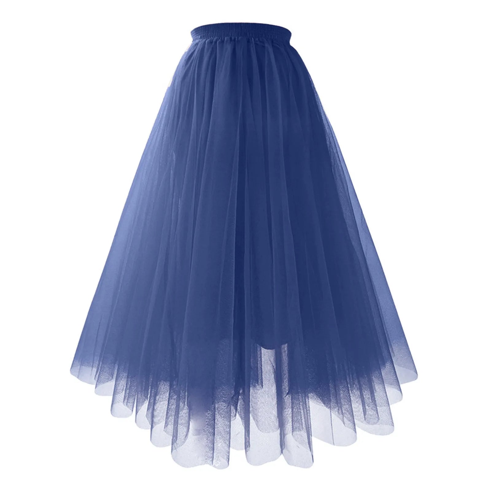 Vintage High Waist Tulle Skirt for Women Elegant Pleated Design - Ky Ky Kiwi