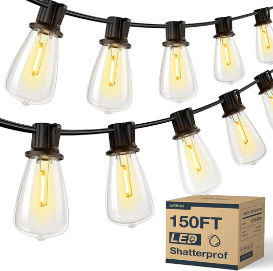 LED Outdoor String Lights Waterproof Dimmable Patio Hanging Lights - Ky Ky Kiwi