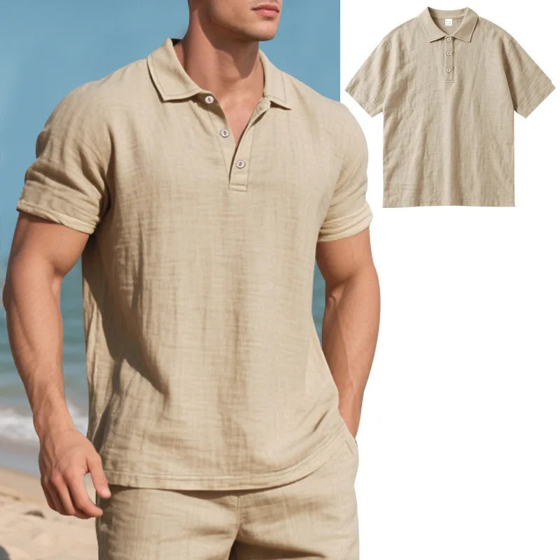 Men's Casual Linen Shirt for Stylish Summer Outfits - Ky Ky Kiwi