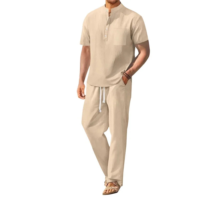 Men's Casual Two Piece Outfit for Stylish Spring and Summer - Ky Ky Kiwi