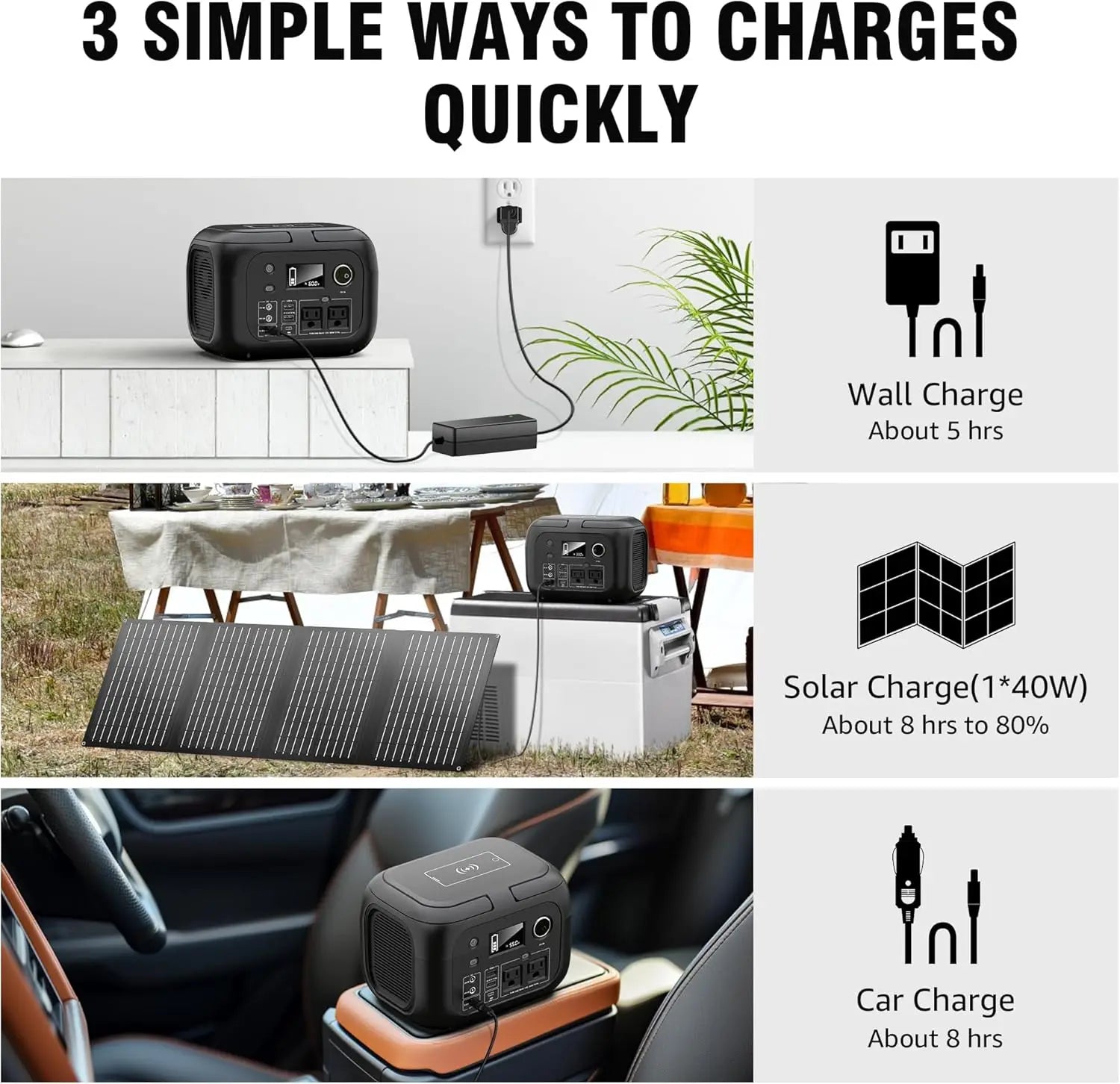 Portable Power Station with Solar Panels for Outdoor Adventures - Ky Ky Kiwi