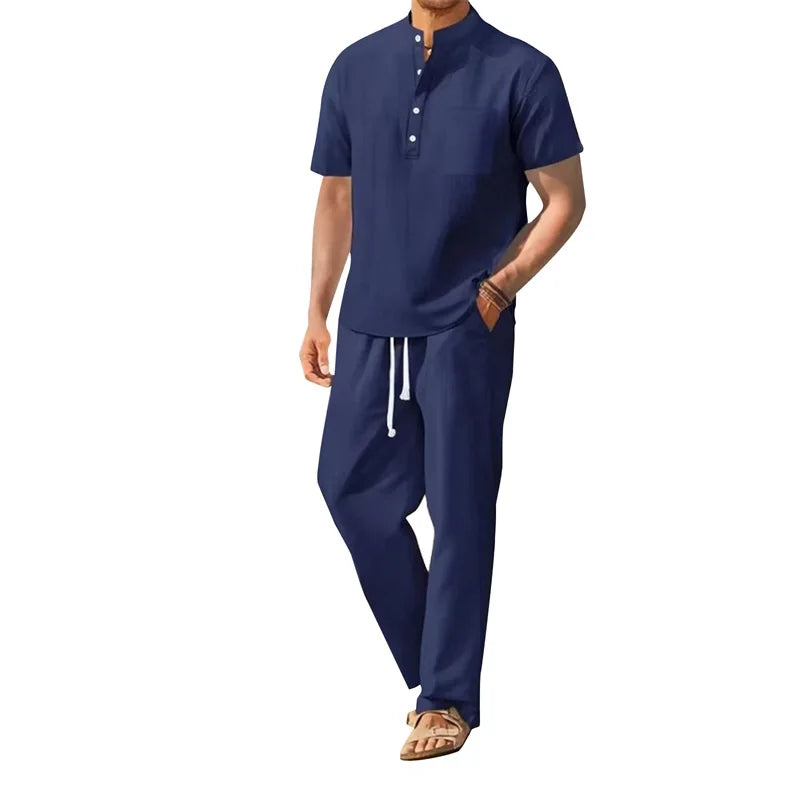 Men's Casual Two Piece Outfit for Stylish Spring and Summer - Ky Ky Kiwi