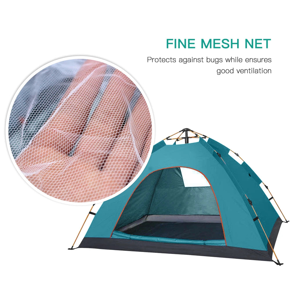 Water-Resistant Portable Pop Up Tent for Family Camping Adventures - Ky Ky Kiwi